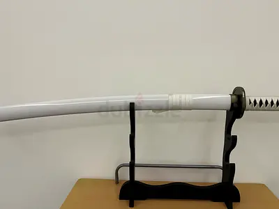Decorative White-Sheathed Katana wood - Excellent Condition