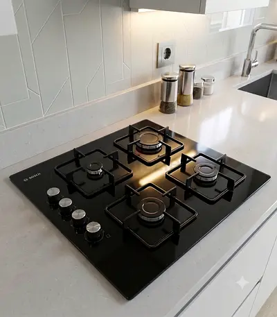 Bosch Latest Series 60cm Built-In Black Gas Hob – Premium German Engineering