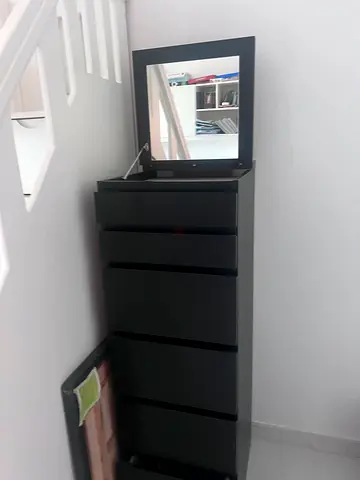 2 piece IKEA malm chest of 6 drawers with Mirrors - 2 chests