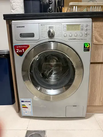 Samsung 8/5kg Washer + Dryer 2-in-1 (Eco Bubble) — Perfect Working Condition