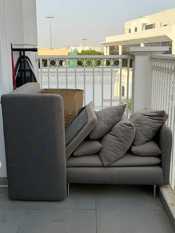 Gray 4-Seater Sofa