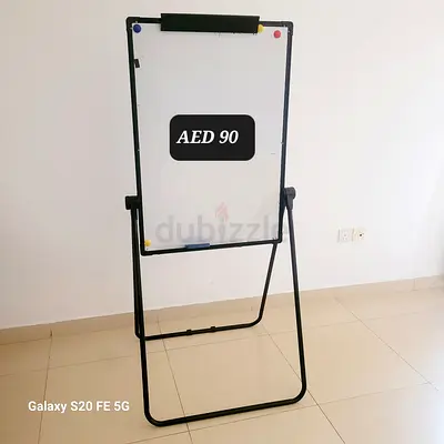 Whiteboard with Stand 40x28, Double-Sided Dry Easel Whiteboard, Height adjustable