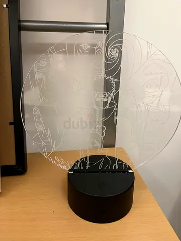 Acrylic LED Night Lamp - Naruto Themed 3D Illusion Light (USB)