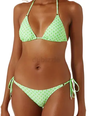 MELISSA ODABASH Bikini Set in Lime