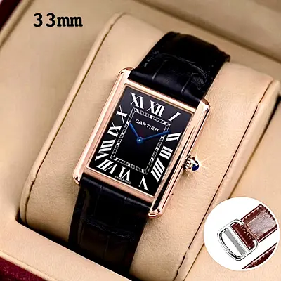 Cartier tank 33mm womens watch