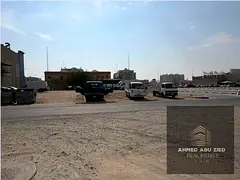 Corner land for sale in Al Jurf 2, Ajman. Commercial residential, located on 3 streets in a prime ar