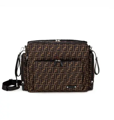 Fendi Zucca Monogram Crossbody/Shoulder Bag - Brown
