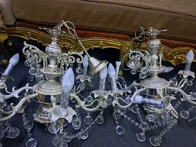 2 Chandeliors -Silver -Very Good condition
