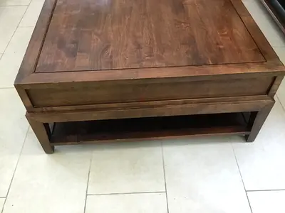 Wood coffee table