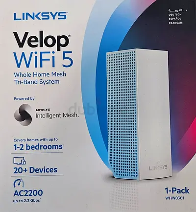 Linksys Velop WiFi 5 AC2200 Whole Home Mesh Router - 1 Pack (WHW0301)
