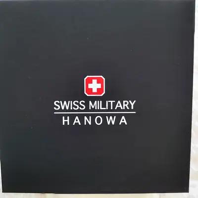 Swiss Military Hanowa mens steel automatic watch with box and warranty card