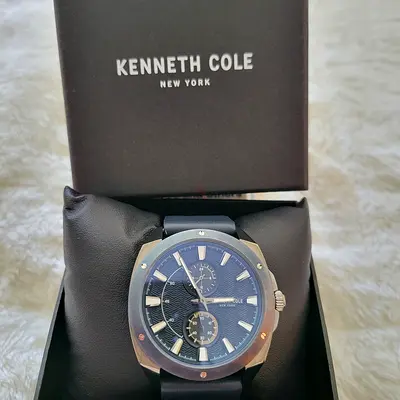 Kenneth Cole Mens Blue Chronograph Watch - Excellent Condition