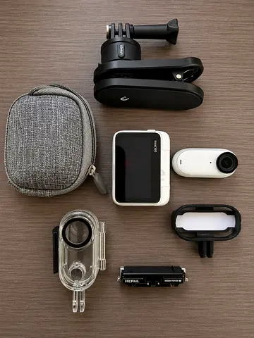 GoPro/Action Camera Accessories Bundle with Case, Mounts, Underwater Housing