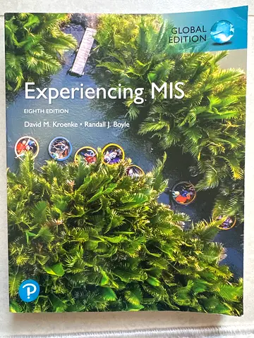 Experiencing MIS (Global Edition, Pearson) - David M. Kroenke, Randall J. Boyle - 8th Edition