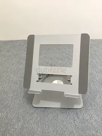 Aluminum Adjustable Laptop/Tablet Stand - Foldable, Silver