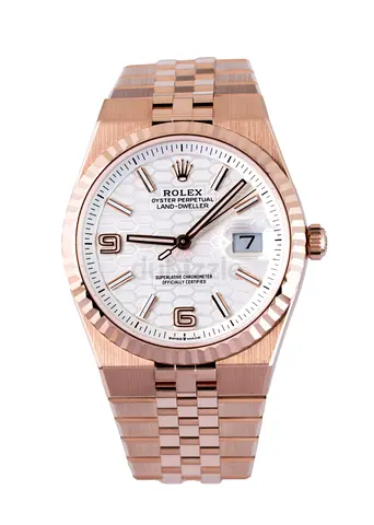 Rolex Oyster Perpetual Land‑Dweller mens watch in rose gold
