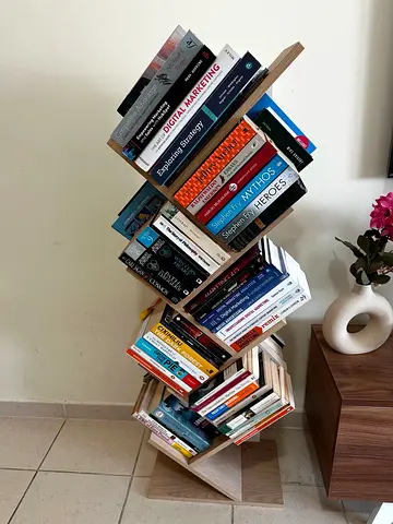 Compact Bookshelf with tons of storage - excellent condition