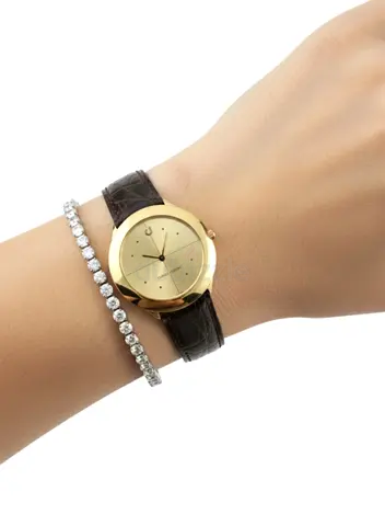 NEW Charles Jourdan Paris - Vintage Gold-on-Gold Luxury Watch