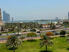Two-Bedroom Apartment for Annual Rent in Al Majaz 2, Sharjah. With balcony and built-in wardrobes.