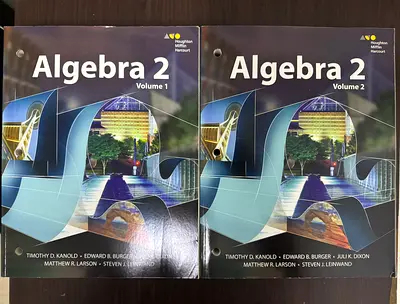 Algebra 2 Volumes 1  2 - Houghton Mifflin Harcourt (set)