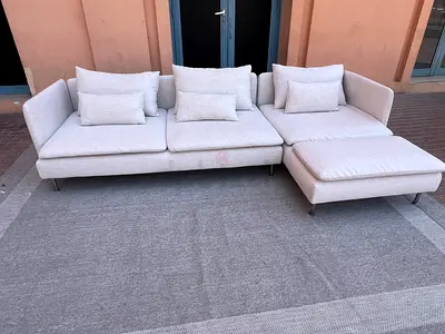 IKEA Soderhamn L Shape Sofa Beige