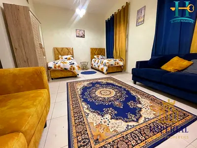 A furnished studio with a separate kitchen on Kuwait Street in Al-Na’imiyah 2