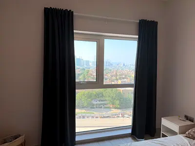 IKEA Curtains with rails