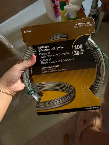 14 Gauge Galvanized Utility Wire - around 70 ft remaining