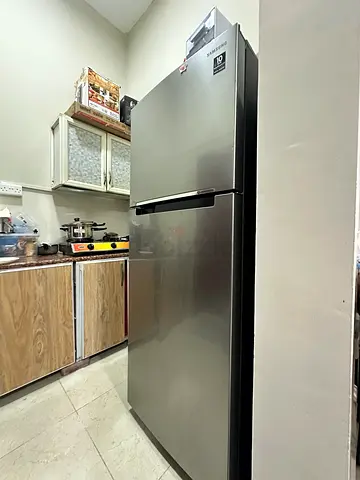 Samsung Double Door Refrigerator 384L RT50K5030S8 Elegant Inox - Good Condition