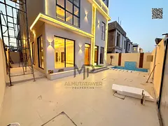 🏡 Luxury villa with pool for sale in Al Helio 1 – Ajman | 5 master bedrooms + roof terrace | Pr