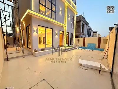 🏡 Luxury villa with pool for sale in Al Helio 1 – Ajman | 5 master bedrooms + roof terrace | Price