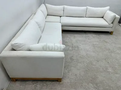 Excellent condition cratebarrel corner sofa