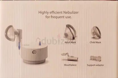 Compact Home Nebulizer with Adult Child Masks - Brand New Omron- C28P