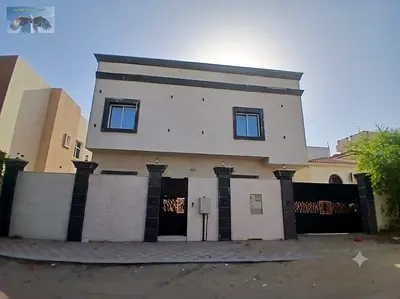 Luxury villa for annual rent, second occupant, in the Al Yasmin area of ​​Ajman, with a modern design and high-end finishes. Located in a quiet and di