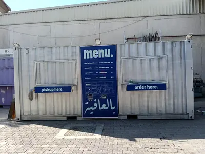 Used Shipping Container Food Kiosk / Takeaway Counter - Ready to Install
