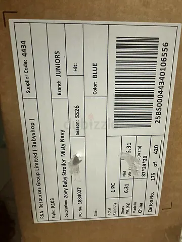 Zoey Baby Stroller Misty Navy (Juniors) - New in Box