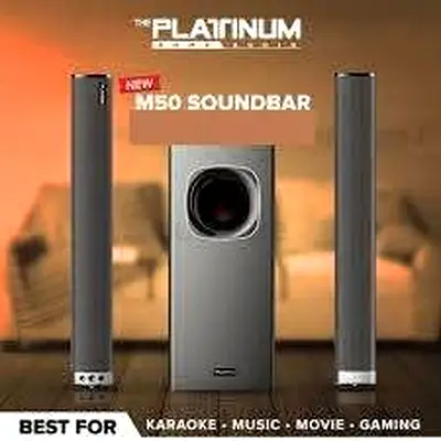 Platinum M50 Soundbar with Subwoofer - 2.1 Home Audio System