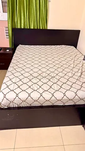 Queen Size Wooden Bed - Good Condition