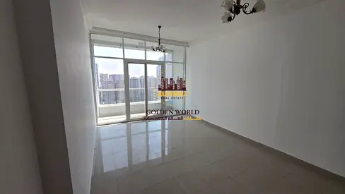 🏡 Studio with balcony for annual rent in Al Taawun. Open panoramic view, built-in wardrobes, free maintenance, 24/7 security, gym, pool, AED 34,000,