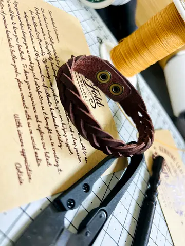 Handmade Leather Wristband