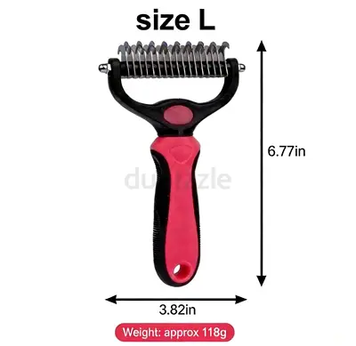 Pet Dematting Comb and Undercoat Rake - Size Large