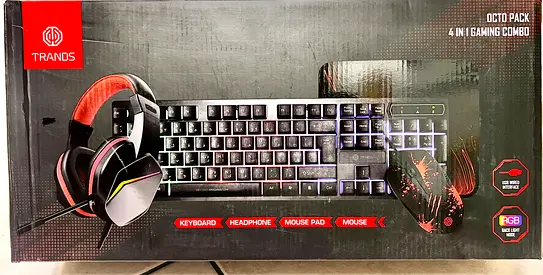 Trands Gaming Keyboard + Headset Combo (New in Box)