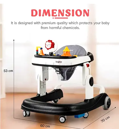 Babybee Adjustable Baby Walker with Activity Tray - Good Condition