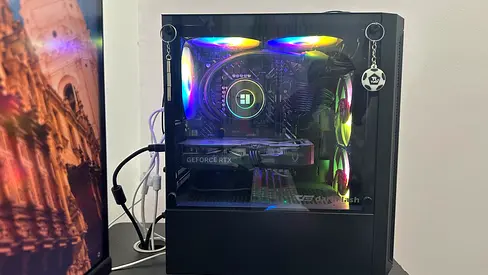 Gaming Desktop PC and Liquid Cooler