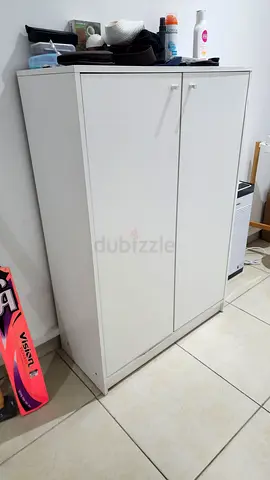 Ikea White 2-Door Wardrobe / Cupboard in Good Condition