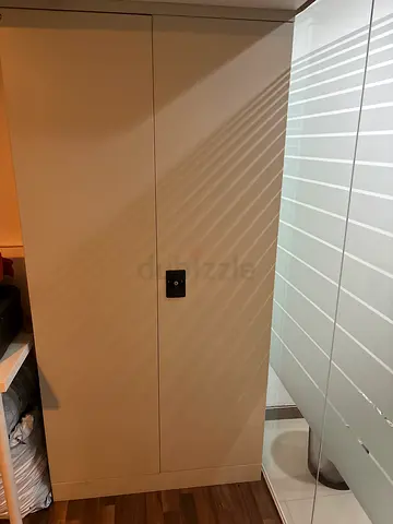 2 steel metal office cupboard