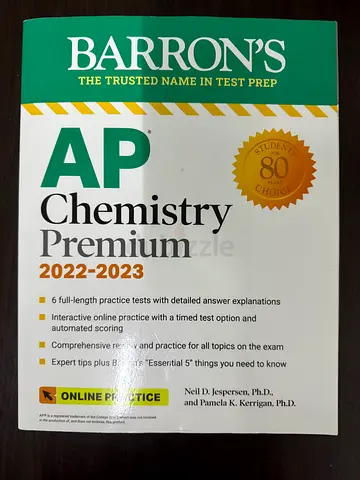 Barrons AP Chemistry Premium 2022-2023 (Paperback)