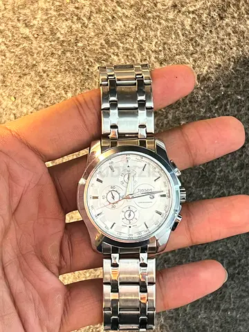 Tissot stainless steel mens chronograph watch - silver dial ( MASTERCOPY )