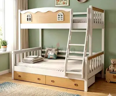 Brand New sold wooden Bunk Bed including Medical Mattress Available