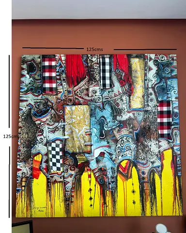 Large original signed painting